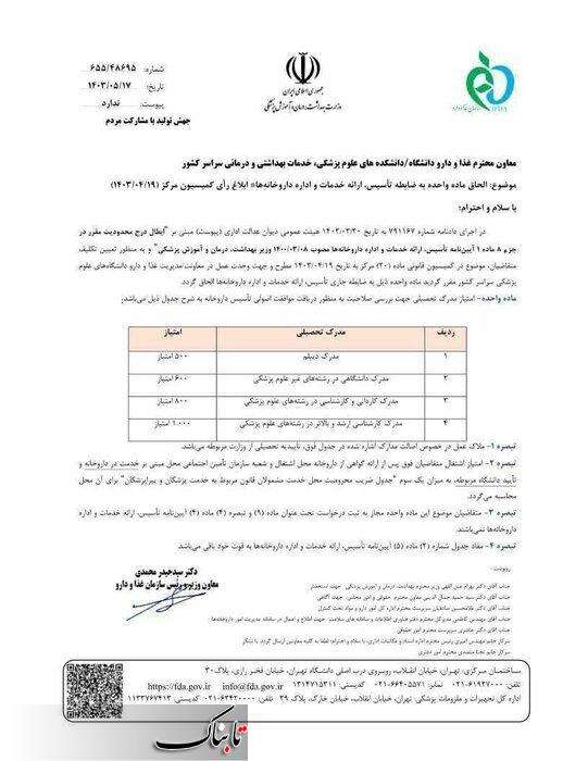 افراد غیر داروساز نیز می‌توانند داروخانه تاسیس کنند